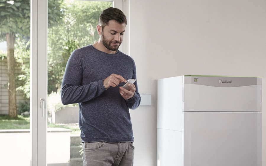 The Vaillant flexoTHERM can be controlled via an app