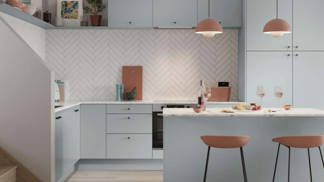 The simple, contemporary Nova kitchen by Magnet