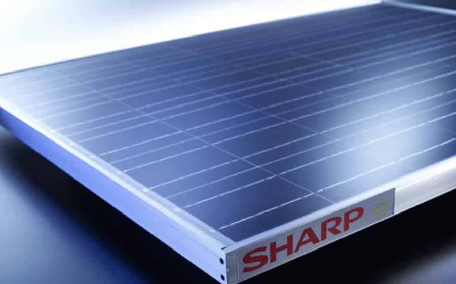 sharp solar panel product shot